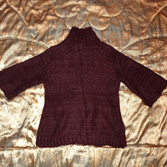 Chaudry KC Vintage Plum Metallic Sweater S - Picture 6 of 7